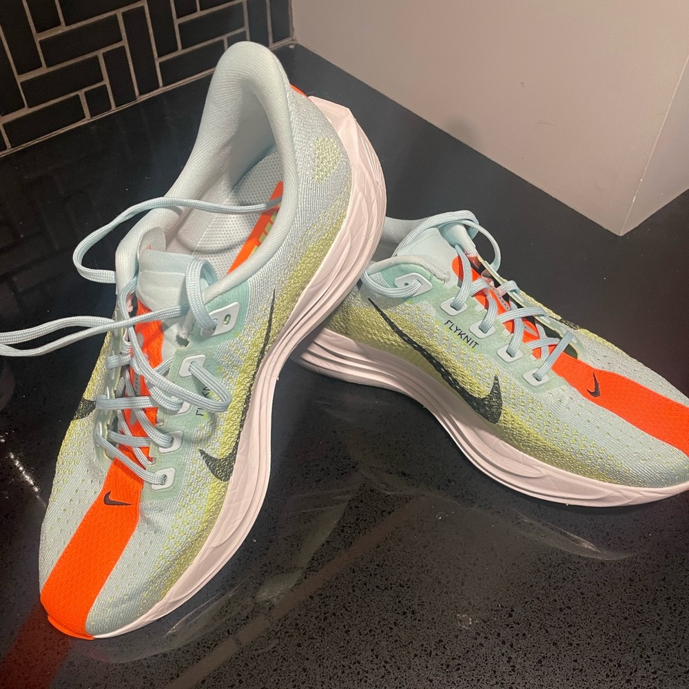 Nike Pegasus Plus Light Mint & Bright Orange Running Shoes